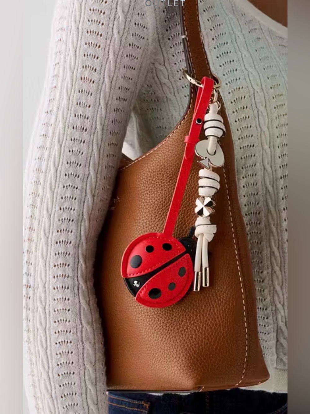 NWT Kate Spade Critters Libby Lady Bug Bag Charm